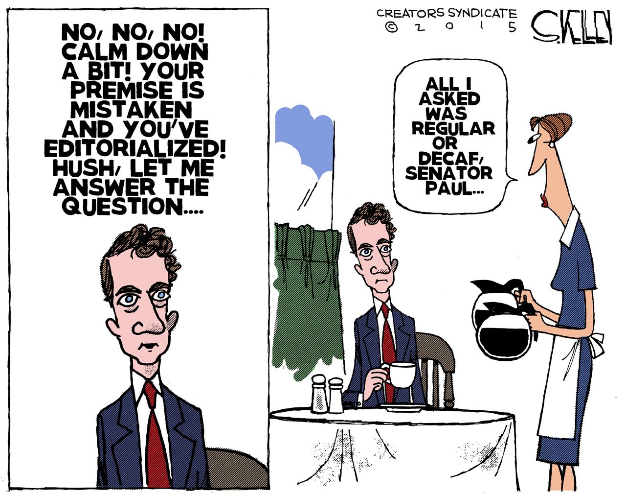 
Political cartoon U.S. Rand Paul