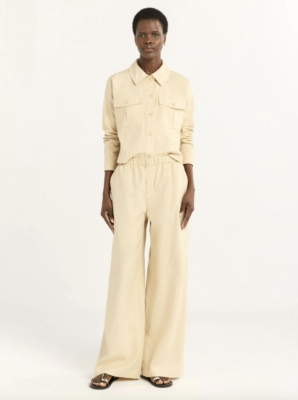 Scoop, Scoop Women's Linen Blend Wide Leg Pants, 32" Inseam, Sizes Xs-4x