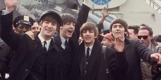 John Lennon, Paul McCartney, Ringo Starr, and George Harrison in The Beatles: Eight Days a Week - Th