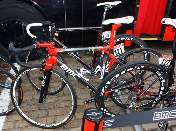 BMC's Cadel Evans and George Hincapie are using the company's new Impec model.