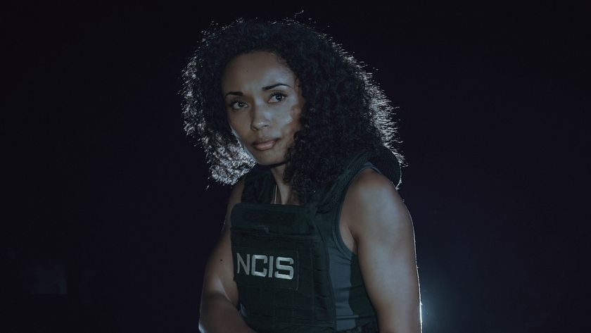 Olivia Swann&#039;s Michelle Mackey wearing her NCIS vest in the nighttime in NCIS: Sydney