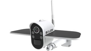 SOLIOM wireless rechargeable battery-powered solar outdoor security camera