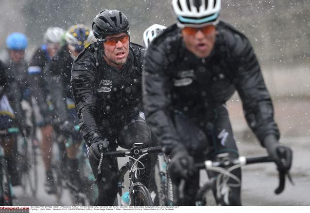 Zdenek Stybar leads a suffering Mark Cavendish