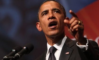 President Obama attempted to rally black voters Saturday in a speech that both scolded his audience and brought them to their feet in excitement. 