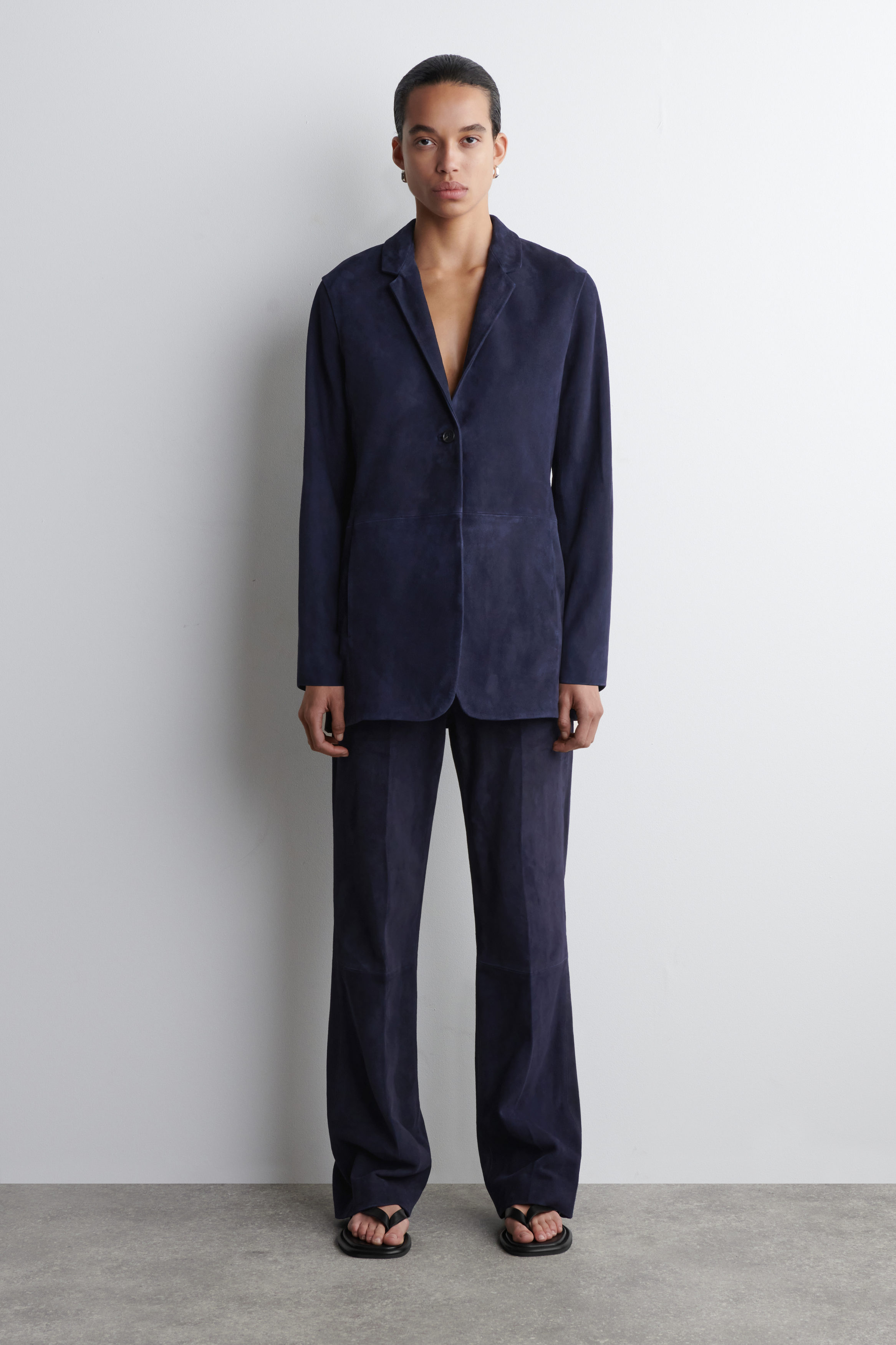 Fluid Straight-Leg Pants