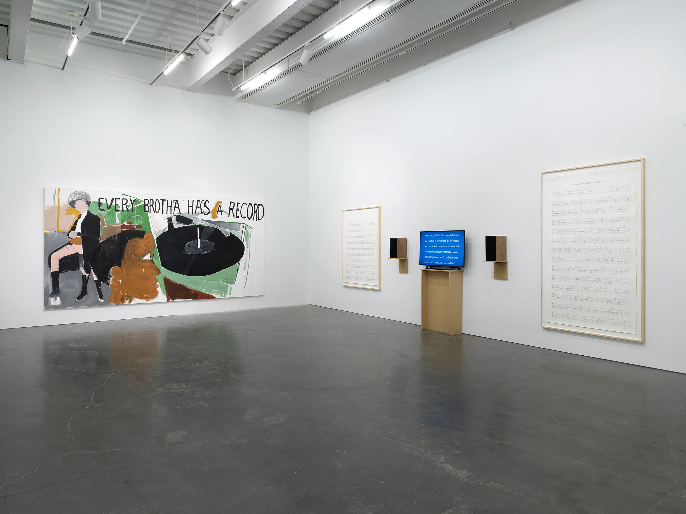Grief and Grievance: Art and Mourning in America. An art gallery with a painting on the wall.