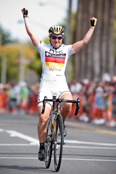 Ina Teutenberg (HTC-Columbia) wins the final stage criterium in style.