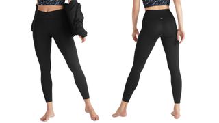 Marks and Spencer Goodmove Go Balance yoga leggings, front and back views
