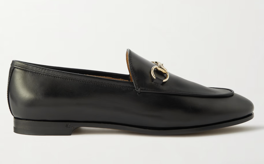 Gucci, Jordaan horsebit-detailed leather loafers