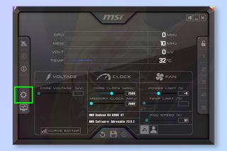 A screenshot showing how to view FPS count using MSI Afterburner