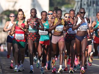 Rebecca Cheptegei competes in the 2024 Paris Olympics