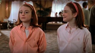 11-year-old Lindsay Lohan as twins Annie and Hallie in The Parent Trap (1998).