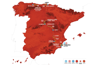 Route map for seven-day 2023 La Vuelta Fememina
