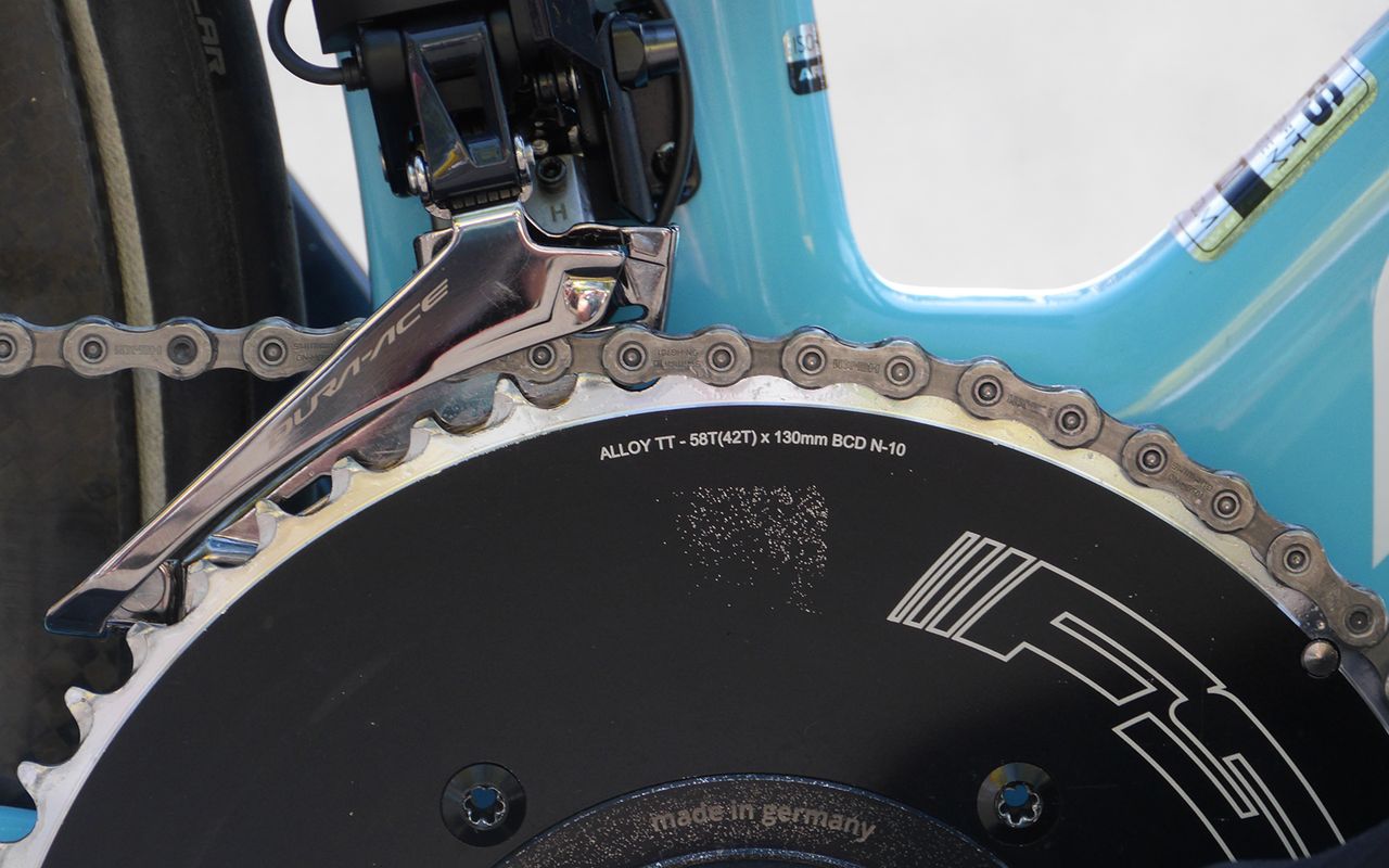 Astana generally use Shimano Ultegra chains and the Tour de France is no exception