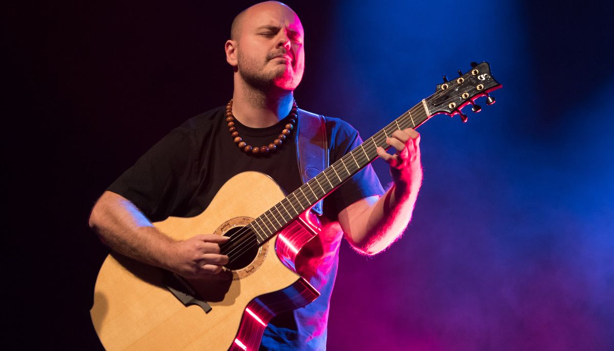 Andy McKee performs live on stage during a concert at Columbia Theater Berlin on May 21, 2018 in Berlin, Germany