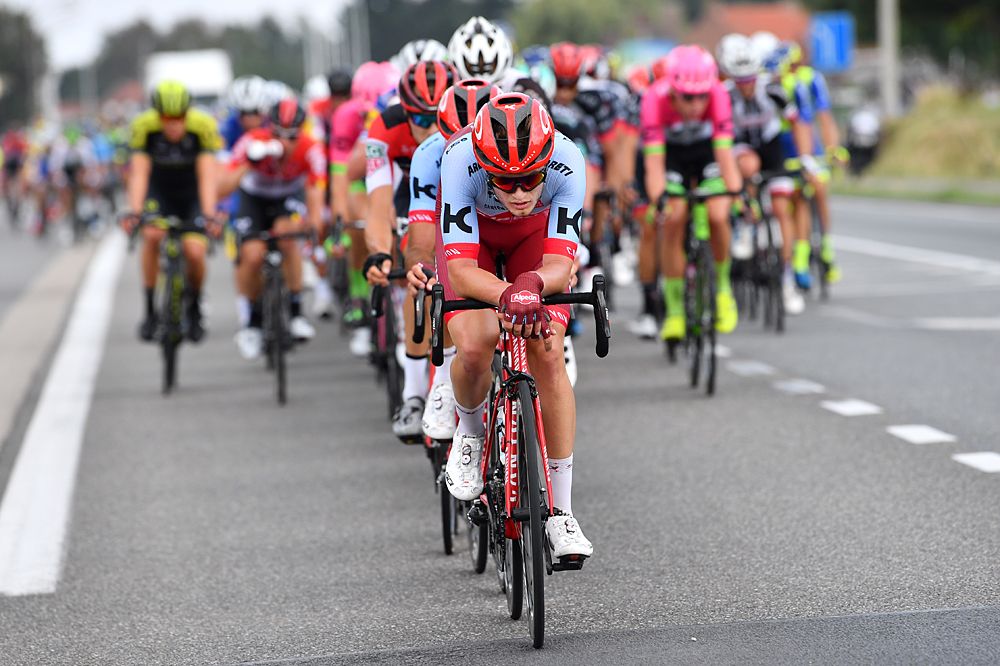 Katusha-Alpecin pull the field during stage 4 at BinckBank Tour
