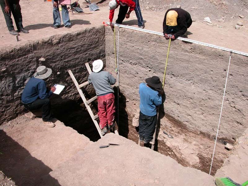 Peruvian excavation sites