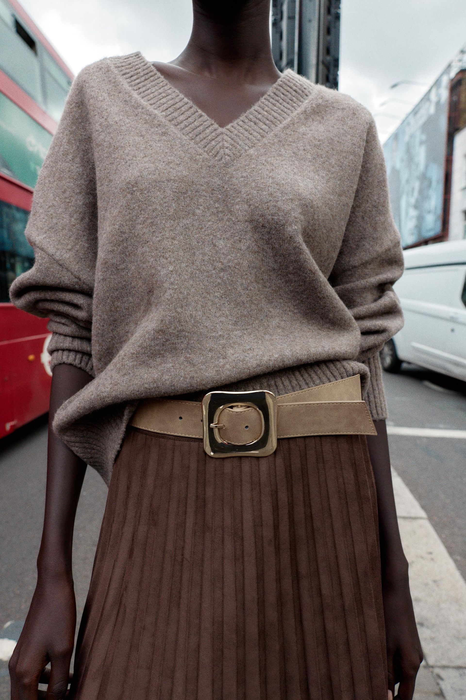 Soft Knit V-Neck Sweater