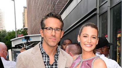 new york, ny august 03 blake lively and ryan reynolds are seen in midtown on august 3, 2021 in new york city photo by raymond hallgc images