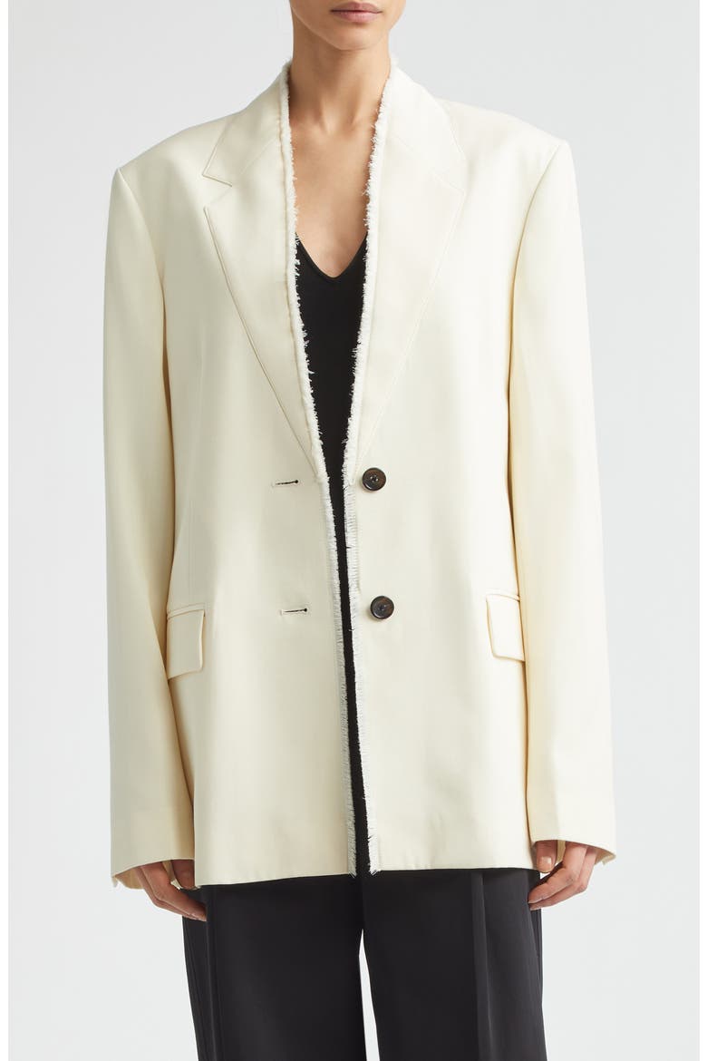 Raw Lapel Blazer