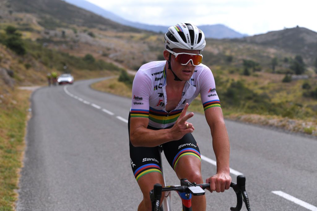 NICE FRANCE AUGUST 28 Mads Pedersen of Denmark and Team Trek Segafredo during the 107th Tour de France 2020 Team Trek Segafredo Training TDF2020 LeTour on August 28 2020 in Nice France Photo by Tim de WaeleGetty Images