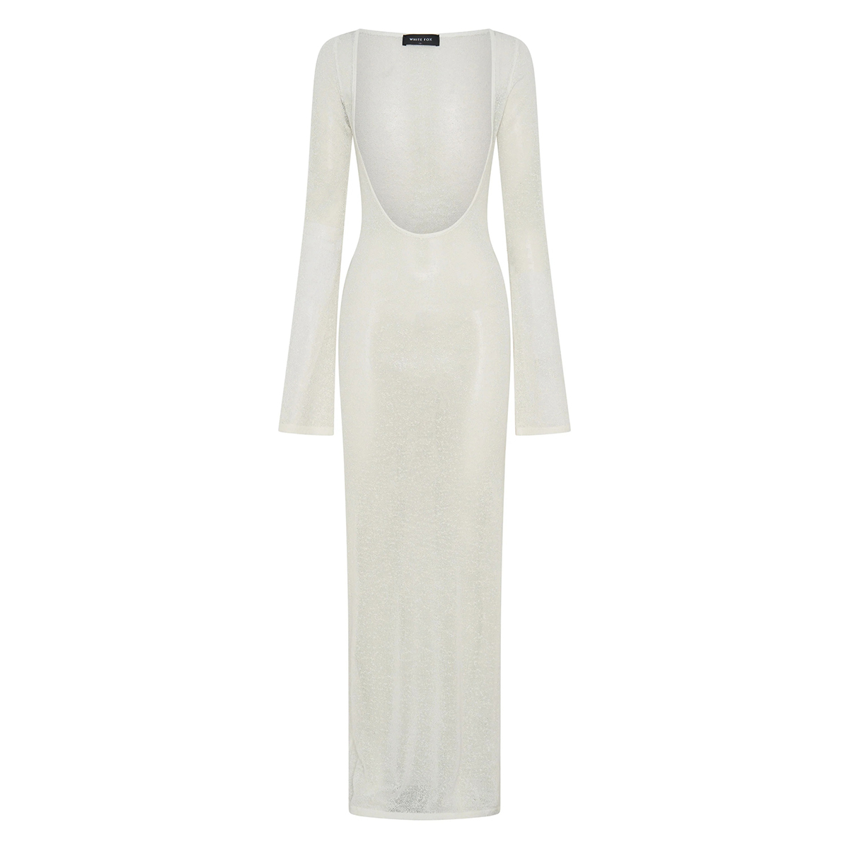 White Fox , Malta Mermaids Long Sleeve Maxi Dress White