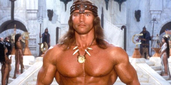 Arnold Schwarzenegger as Conan the Barbarian