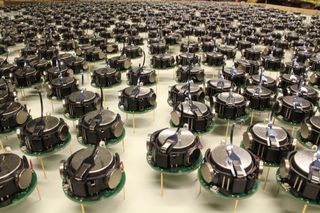 A miniature robot army.