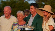 Rory McIlroy and his family celebrate his second Masters title.
