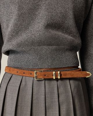 Thin Suede Belt