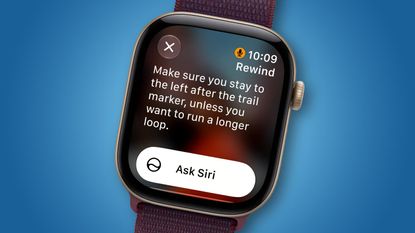 The Live Rewind feature on an Apple Watch.