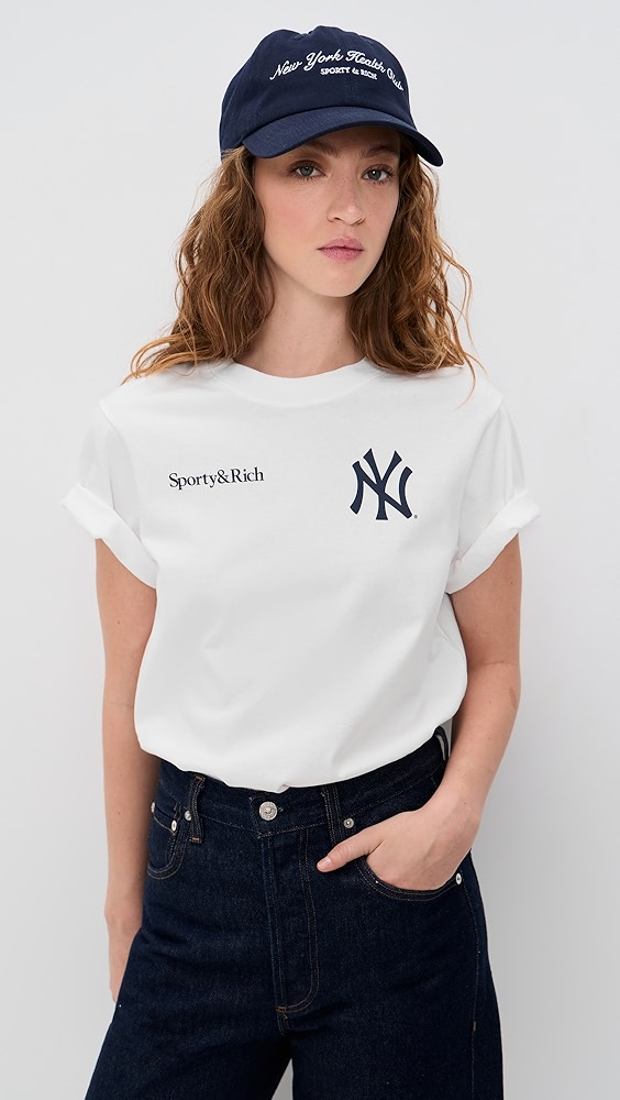 Yankees Curve T-Shirt - White