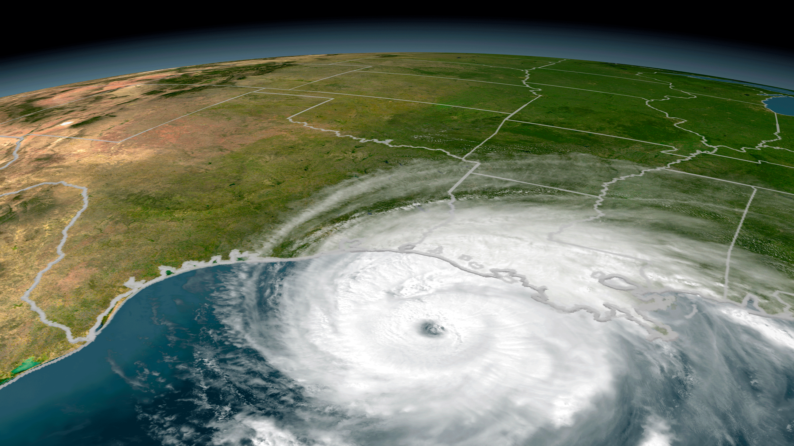 picture of hurricane in gulf of mexico