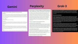 gemini vs perplexity vs grok