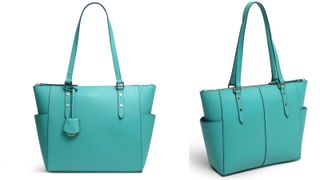 best tote bags from Radley, turquoise blue tote bag