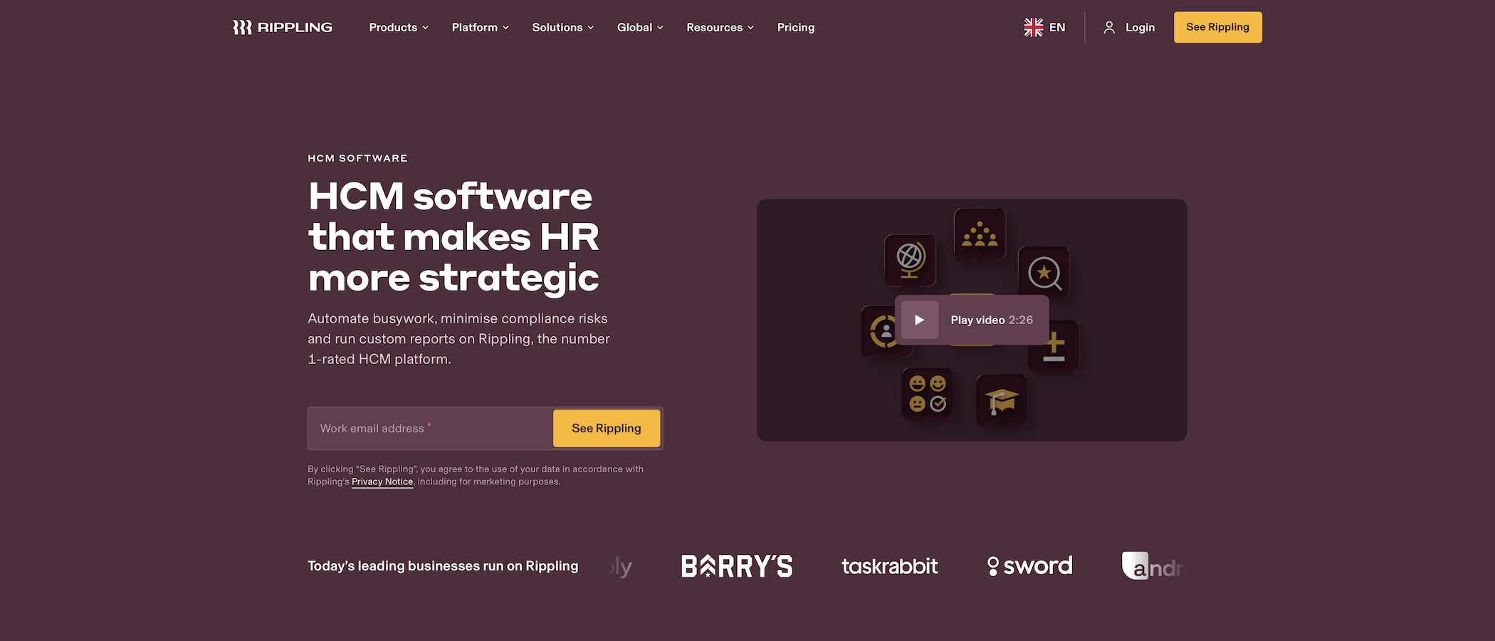 Rippling website screenshot