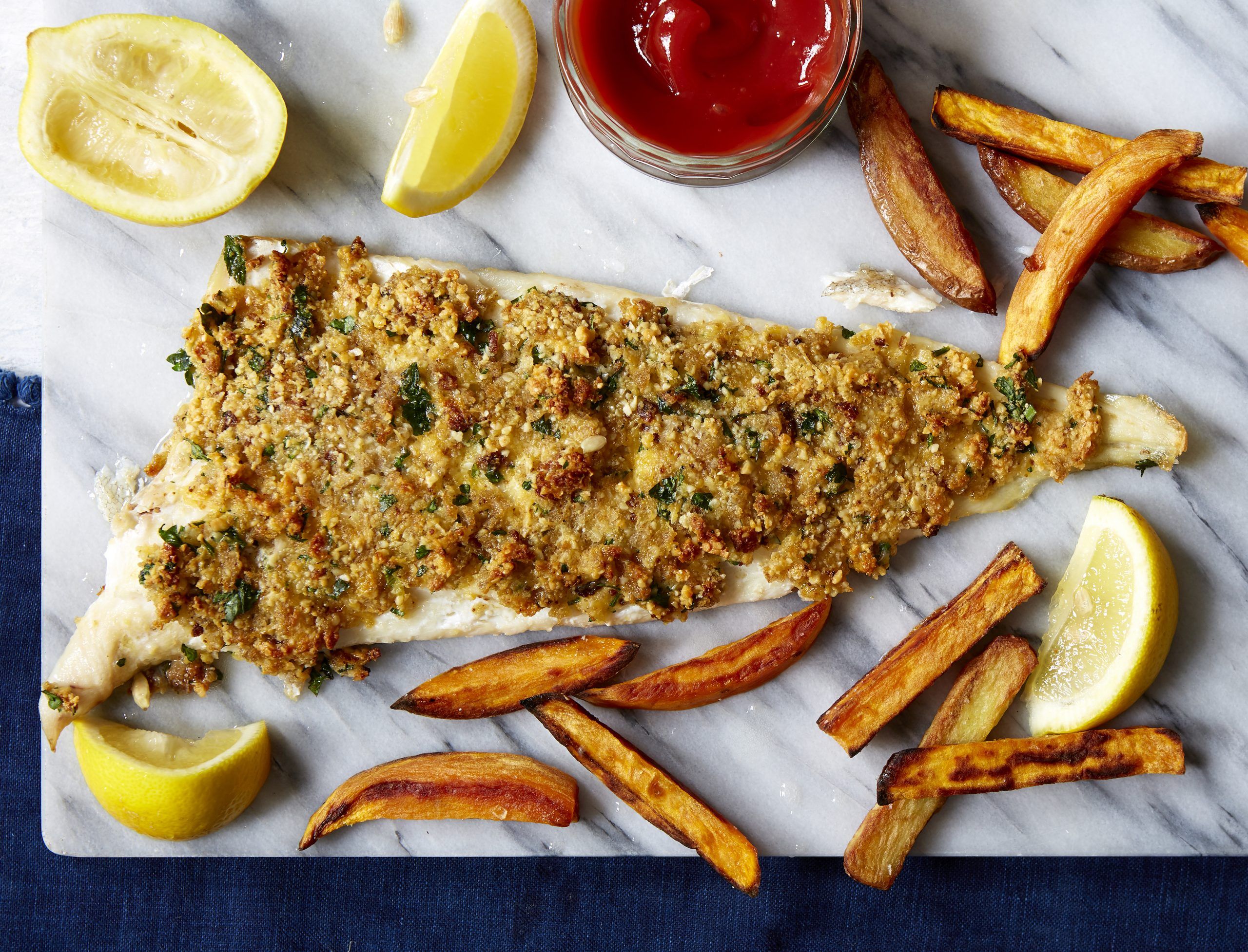 Healthy fish and chips recipe