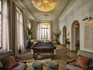 The game room at Soho House São Paulo