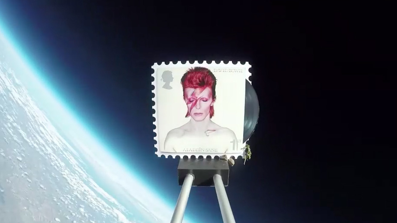 The Bowie stamp in space