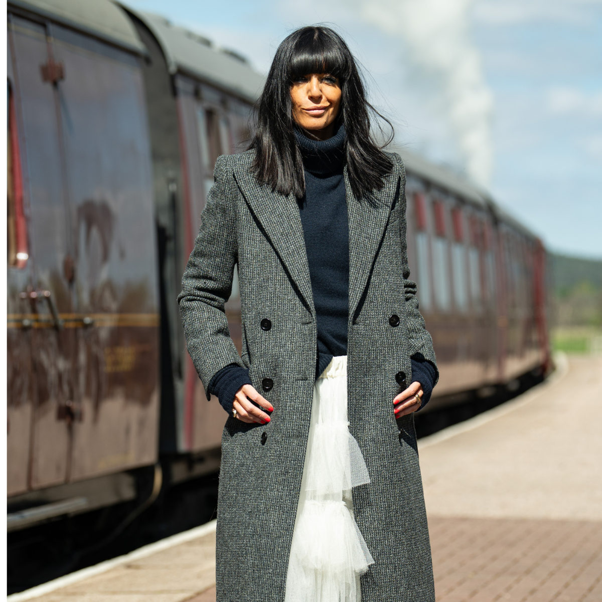 Claudia Winkleman Traitors outfits