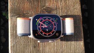 Top-down view of Apple Watch Ultra 2