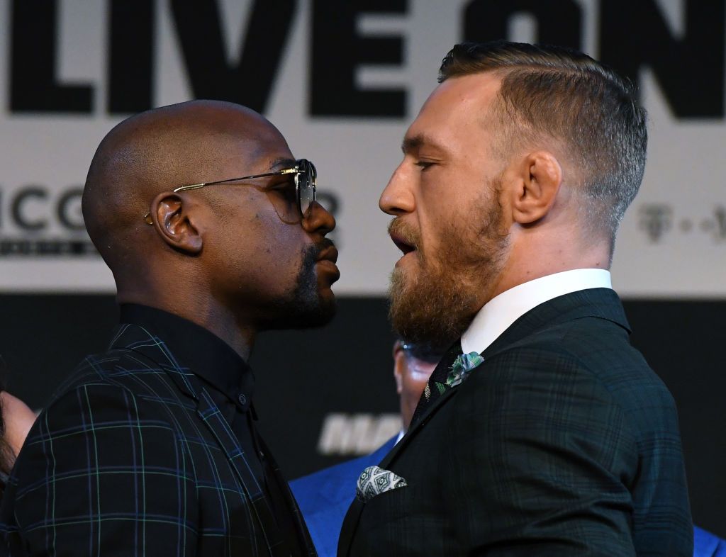 Floyd Mayweather and Conor McGregor. 