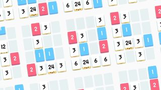 Threes! trailer still - side-by-side Threes! gameplay grids