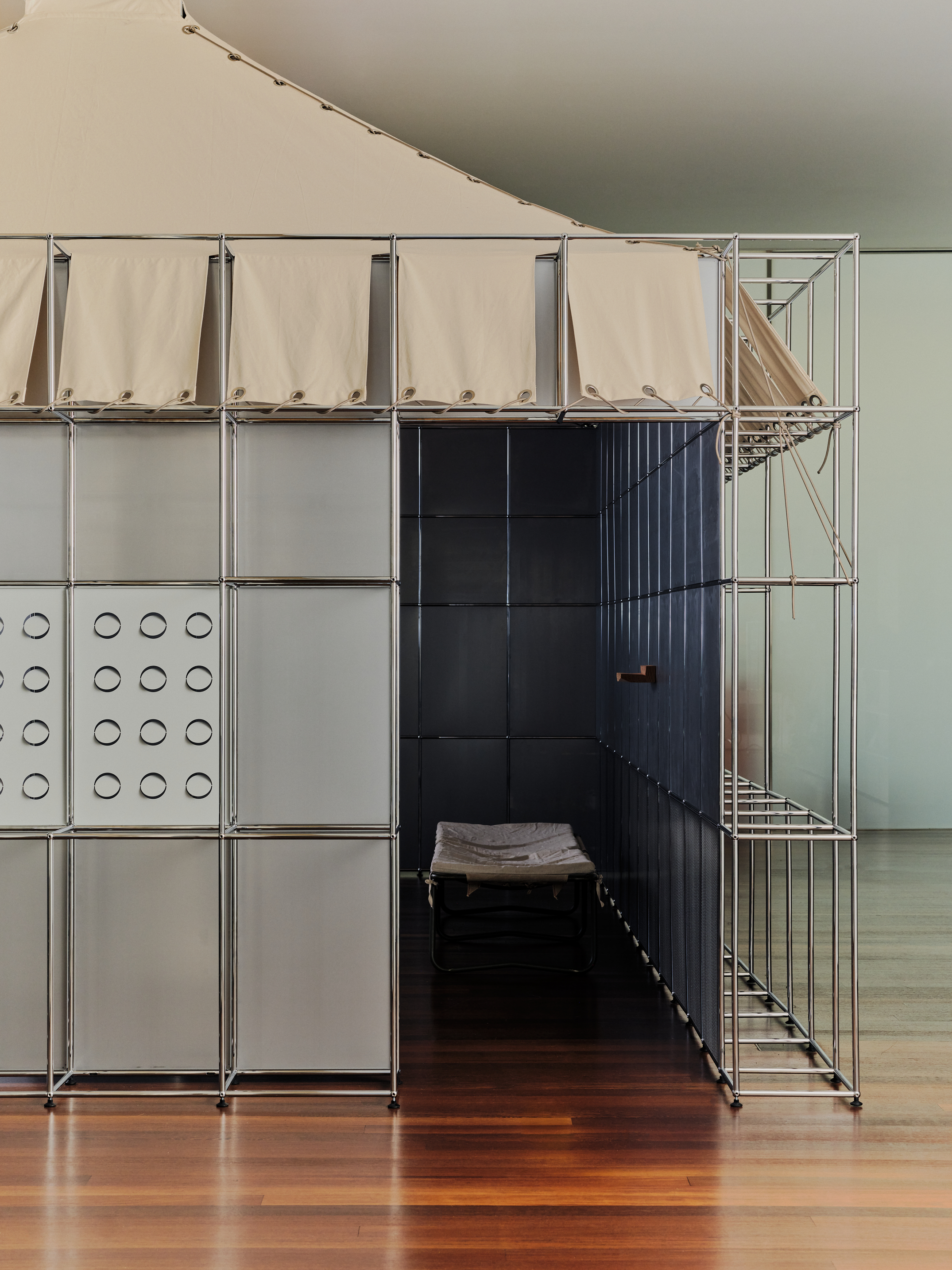 usm modular furniture and loveisenough installation in new york