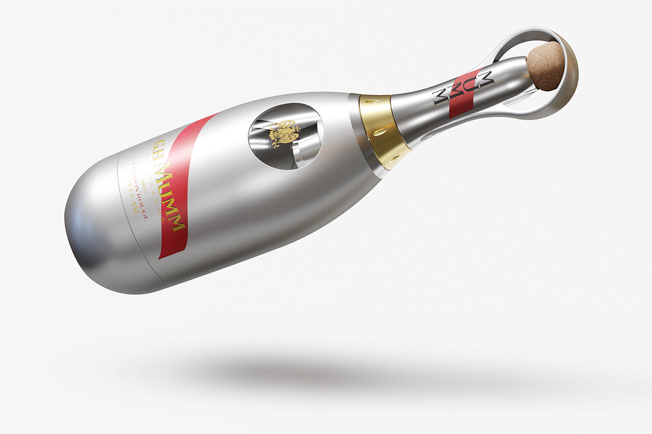 Mumm Cordon Rouge Stellar is intended to be the first champagne tested in space.