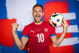 Serbia Euro 2024 squad Dusan Tadic of Serbia poses for a portrait during the Serbia Portrait session ahead of the UEFA EURO 2024 Germany on June 02, 2024 in Stara Pazova, Serbia. (Photo by Mattia Ozbot - UEFA/UEFA via Getty Images)