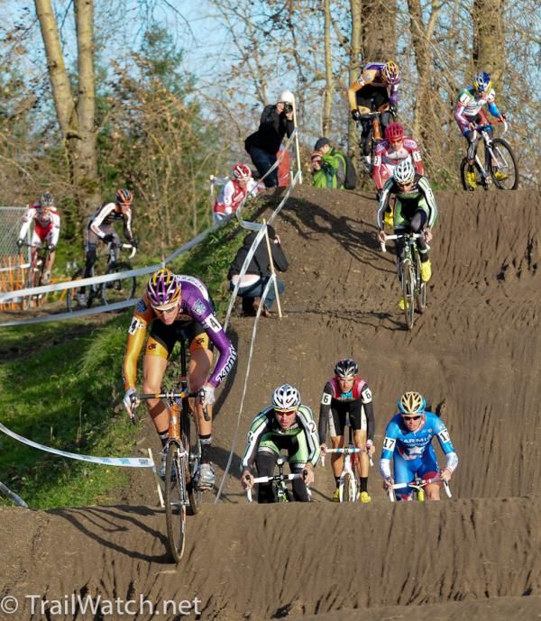 Ryan Trebon (Kona) leading the race through the BMX course