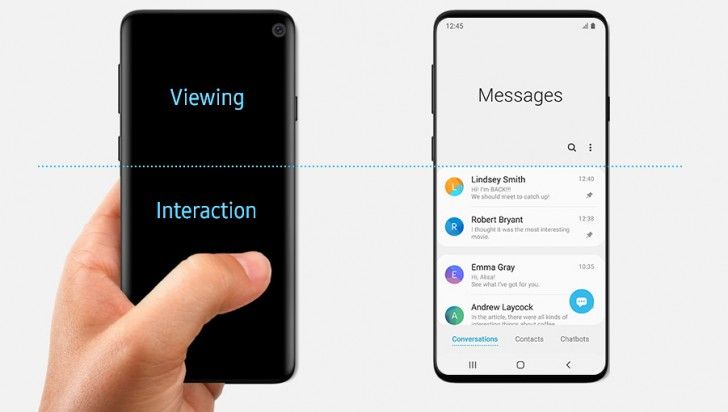 Samsung Galaxy S10 in-display fingerprint scanner ...