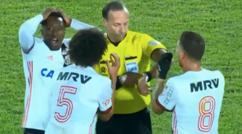 Watch: Referee blows full-time whistle just before Flamengo's 'winning ...