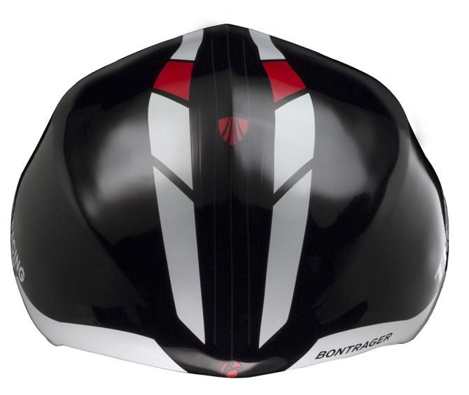 The Trek Factory Racing team's Bontrager Race Shop helmet